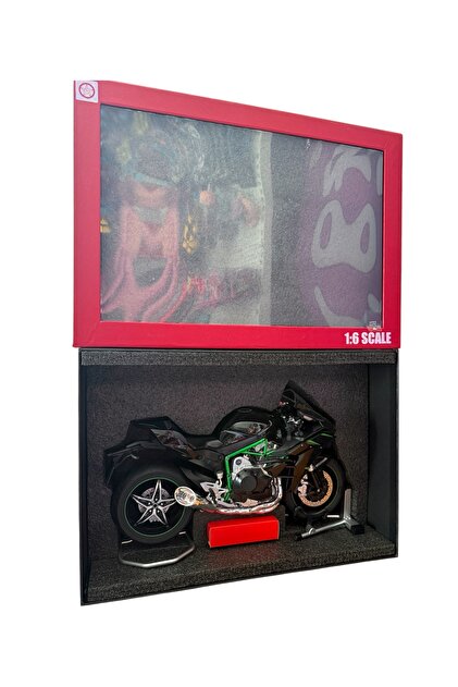 G-TUĞ OUTLET 1:6 Kawasaki Ninja H2R için Motosiklet Modeli Işıklı