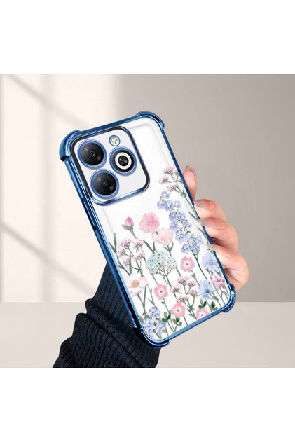 Infinix Hot 40I Compatible Beautiful Flower Pattern Drop-Resistant Protective Case