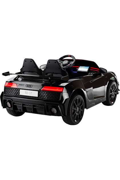 Baby2Go Audi R8 Spyder 12V Lisanslı Akülü Araba Siyah - Uzaktan
