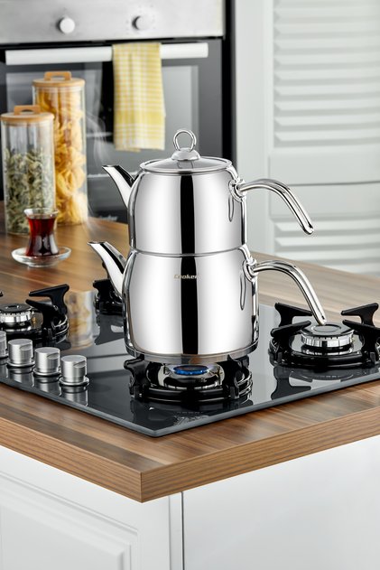 Lara Aile Boy Paslanmaz Çelik Çaydanlık Takımı 1,5 -2,5 Litre CKR3925