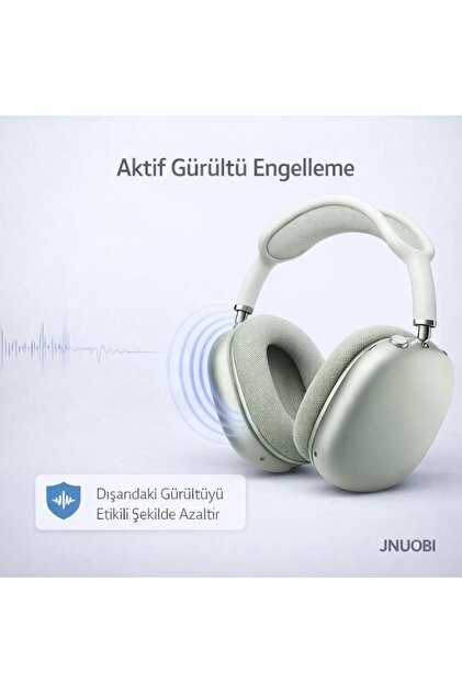 JNUOBI AirMax Kablosuz Kulak Üstü Kulaklık - Aktif Gürültü