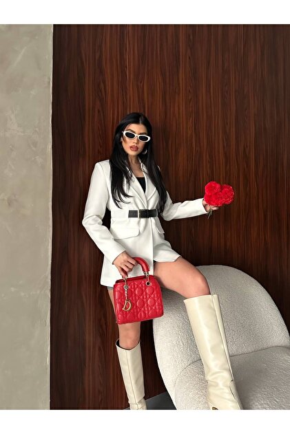 Celiora Women's Belt Detailed Double-Breasted Blazer Jacket Dress Stylish Office Event Combination- Trendyol Celiora Women's Belt Detailed Double-Breasted Blazer Jacket Dress Stylish Office Event Combination- Trendyol