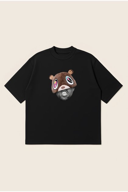 Kanye West Printed Oversize Boxy Cut Unisex 100% Cotton Printed Tshirt | Streetwear