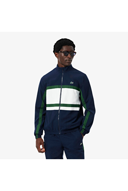 Lacoste Erkek Regular Fit Renk Bloklu Lacivert Eşofman Takımı