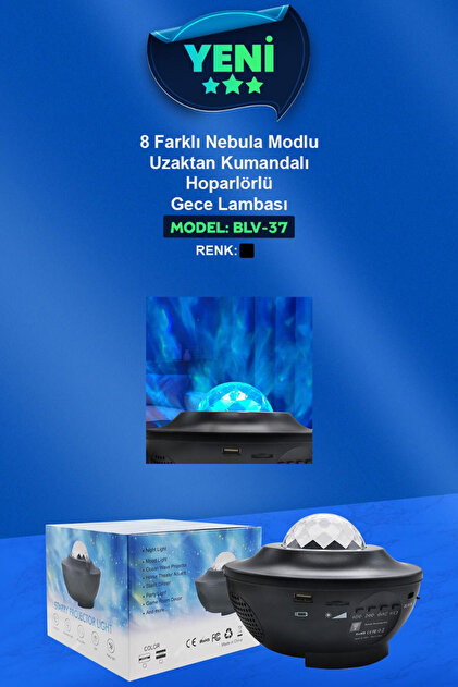 joy(プロフページ ティアブルー　ムーンライト Blic BLV-37 Starry Projector Light Galaksi Yıldız Projeksiyon Gece