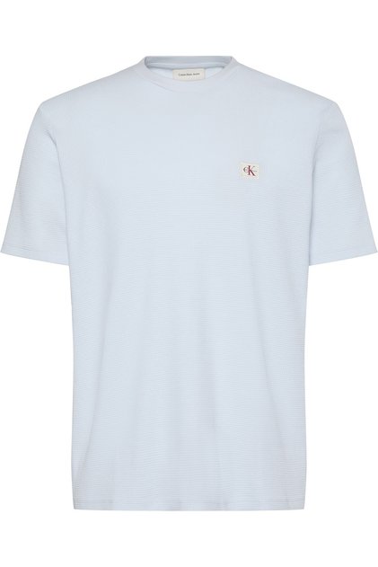 Men's ss waffle badge crew neck t-shirt