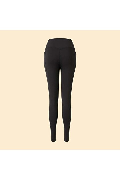 Sports leggings with pockets BLACK