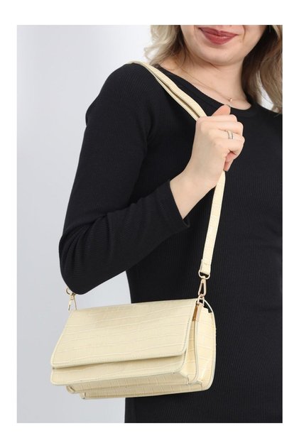 Women's Shoulder Bag Daily Stylish and Convenient Design Cream