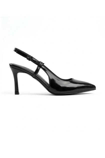 Women's Stiletto Heeled Shoes with Ribbon Straps