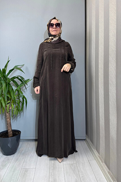 MISS DALIDA Kolları Cupro Triko Elbise Siyah T26Y-4016 - Fiyatı