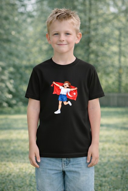 Children's T-Shirt April 23Rd Sovereignty and Children's Day T-Shirt Unisex 100% Cotton Printed Comfortable Fit