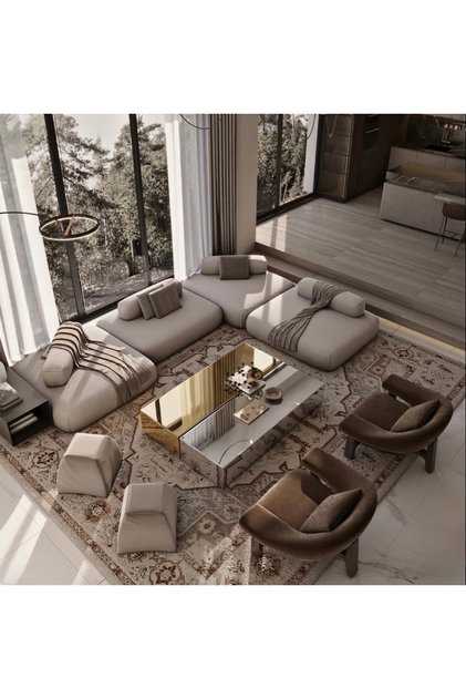 LUXURY GOLD VE GÜMÜŞ AYNALI DEKORATİF ORTA SEHPA 120X180 YÜKSEKLIK 28 CM