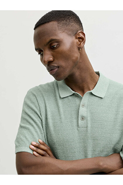 Jack & Jones Jack Jones Jjegeorge Knıt Polo Ss Sn Erkek Yeşil1