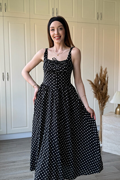 slim fit dress slacks Cotton Knee Length Printed Strappy Sleeve V-Neck Flared Dress main image 0