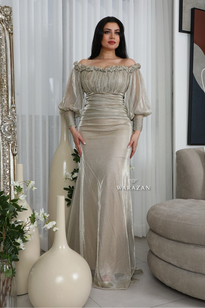 فستان سهرة ناعم ستايل راقي