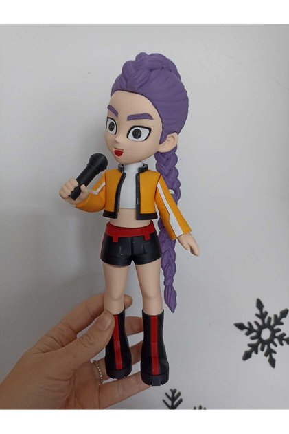 26 cm BÜYÜK BOY Rumi KPop Demon Hunters Eklemli Figür Oyuncak