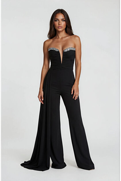Rochie Salopeta Neagra Pietre