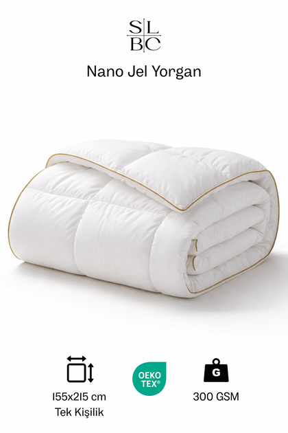 Nano Jel Dolgulu Premium Tek Kişilik Yorgan 155x215 cm