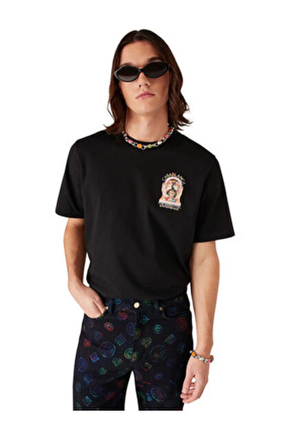 CASABLANCA Le Jeu Colore Regular Fit Siyah Tshirt - Fiyatı, Yorumları