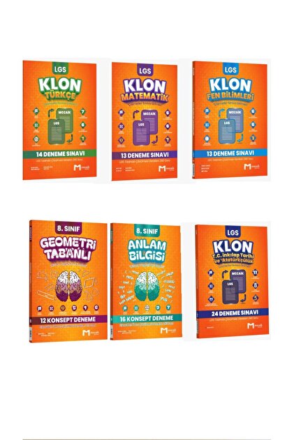 Mozaik Yayınları Mozaik 8. Sınıf Matematik Fen Türkçe İnkilap