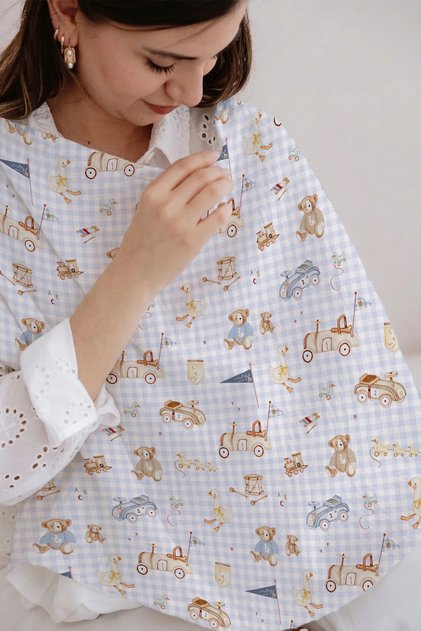 Muslin Nursing Cover - Pureline Series - Cute Baby Toys
