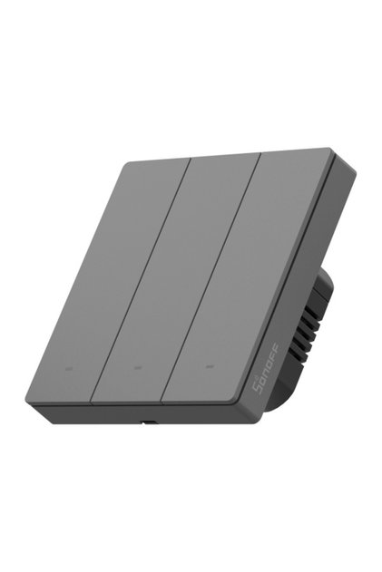 Comutator Smart Home M5-3C-86M – Comutator triplu inteligent cu buton fizic, 3 canale, Wi-Fi