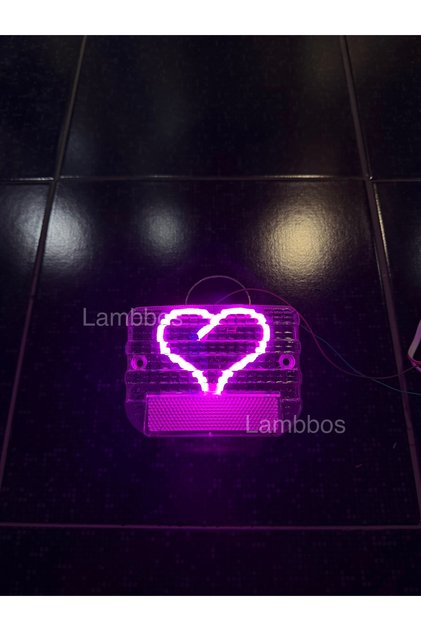 Cg arka stop kalpli pembe led şeffaf cam