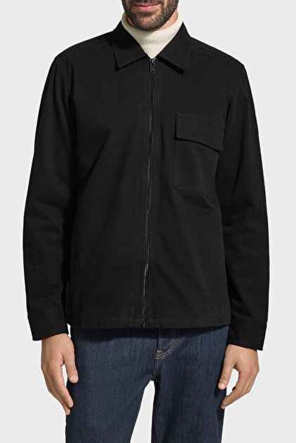 % 100 Pamuk Regular Fit Fermuarlı Ceket Erkek CEKET 50553706 001