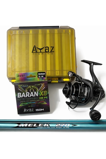 Ayaz Fishing Spin Olta Seti – Melek 270 Kamış + Bora Makine (4000