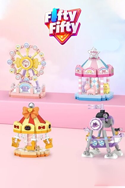 Vagonlife Loz Micro Block 4'lü Lunapark Seti 4 Farklı Model