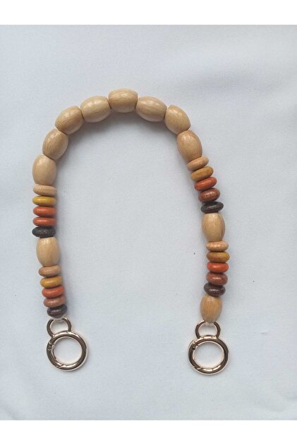43 cm Spring-Loaded Ring with Wooden Beads Bag Sapi-Single