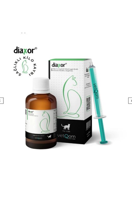 Vetq0m Diaxor Kediler İçin L-Karnitin İçeren Sıvı Besin Takviyesi 45 ml