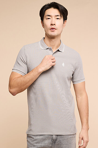 Logo Detail Polo T-Shirt with Short Sleeves