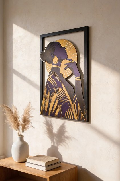 Art-Deco Renkli Metal Duvar Dekoru Serisi