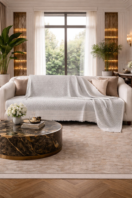 Trio Striped Sofa Cover Decorative Sofa Cover 170 X 210