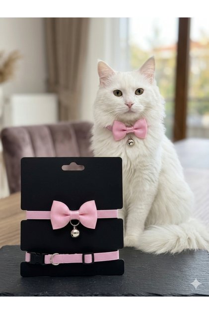 Pinky Bo Bow Tie Series Cat Collar Pastel Pink