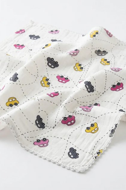 Multi-Purpose Single Layer Baby Muslin Cover & Blanket 80X90 | 100% Organic Cotton