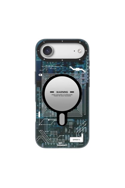 iPhone 17 Air TECHNOLOGY Series Futuristic Circuit MagSafe Compatible Shockproof Case
