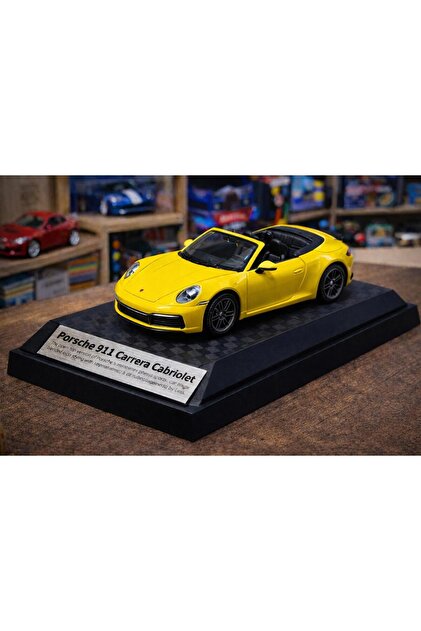scntoys Porsche 911 Carrera Cabriolet Diecast Model Araba 1:26