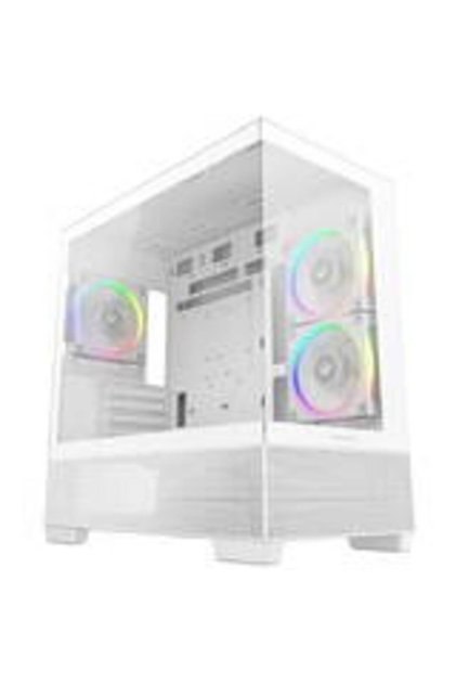 Компютърна кутия Deepcool CG380 3F, Миди тауър, Без захранване, бяла