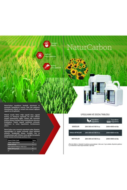 NaturCarbon Azot, fosfor, potasyum (NPK) içerikli organik sıvı gübre