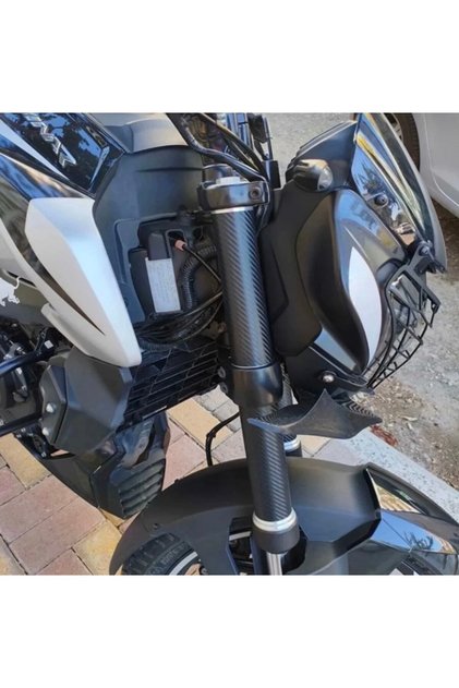 Bajaj Dominar 250 - 400 Amortisör Karbon Kaplama Sticker Etiket Kaplama
