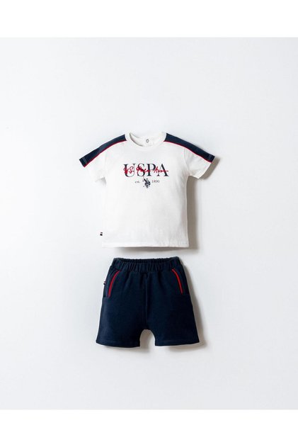 U.S.Polo Assn. Baby Boy Shorts T-Shirt Set