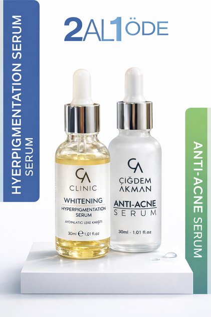 2 Al 1 Öde Anti Akne + Whitening Serum | ve Leke Karşıtı Güçlü İkili!