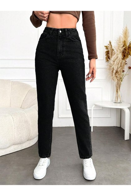 Women's High Waist Mom Jean