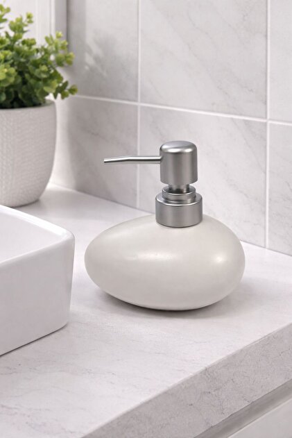 Matte Oval Tasarımlı Paslanmaz Sabunluk – Modern Banyo & Mutfak Aksesuarı