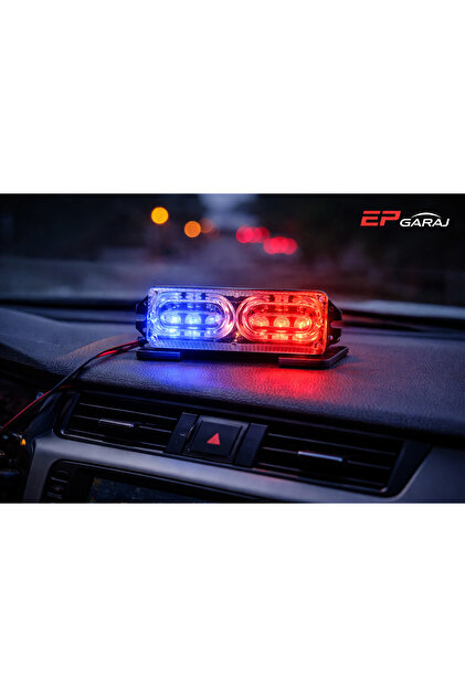 EP GARAJ OTOMOTİV MAVİ KIRMIZI ÇAKAR Üniversal Strobe (Çakar
