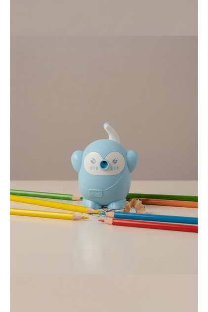 Pen Holder with Handle Penguin Model Figure Designed Desktop Pen Holder