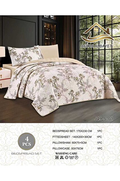 Summer Compressed Ticking Mattress Protector - 4 Piece Set | Microfiber Light and Practical