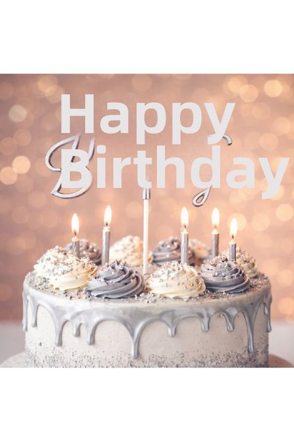 Birthday Cake Decoration Happy Birthday & Happy Birthday to Me – Plexiglass Cake Topper